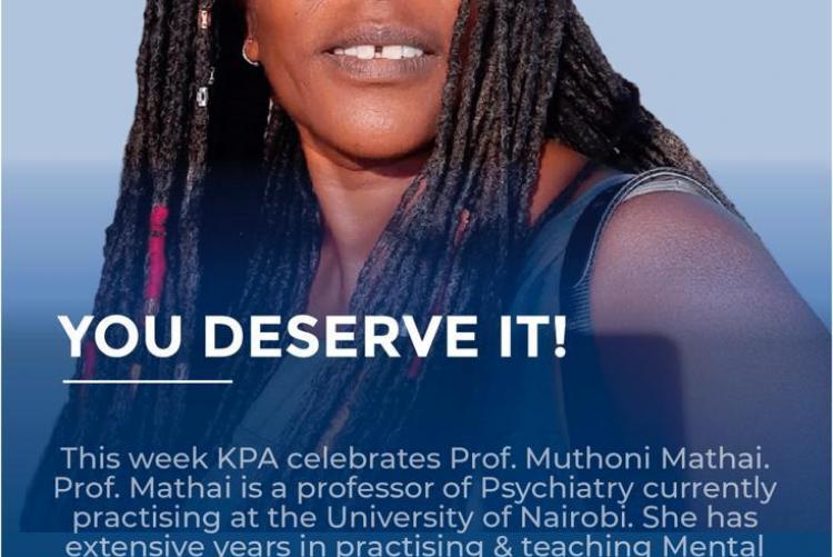 Kenya Psychiatry Association (KPA) Celebrates Prof. Muthoni Mathai.