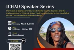 webinar at Washington University in st Louis on the burden of depression in low -income Countries